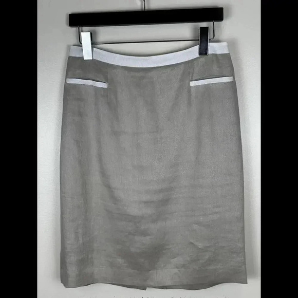 Brooks Brothers Linen Pencil Skirt SIZE 6 - Picture 1 of 8
